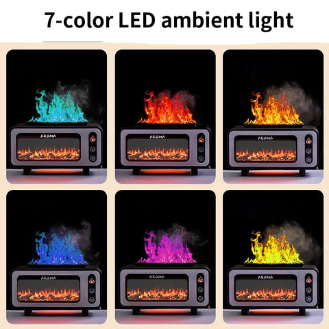 3D Flammen-Ultraschall-Luftbefeuchter – Wohltuende Wärmeoptik & Aroma in Einem