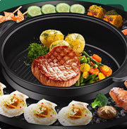 Hotpot- und Grillgerät – Haushalts-Multifunktions-Grillplatte