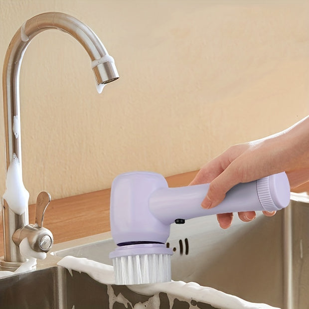 5-in-1 Multifunktionaler Elektrischer Bürstenreiniger – Bad, Spüle, Küche, Fenster – Elektrische Rotationsbürste