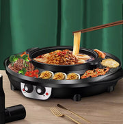 Hotpot- und Grillgerät – Haushalts-Multifunktions-Grillplatte